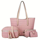 Conjunto de Bolsas Elegancia Grid - Compra 1 y Llévate 4