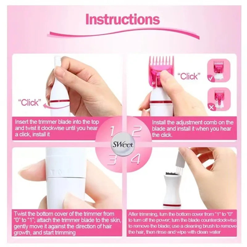 Depiladora femenina Depilatta 5 em 1